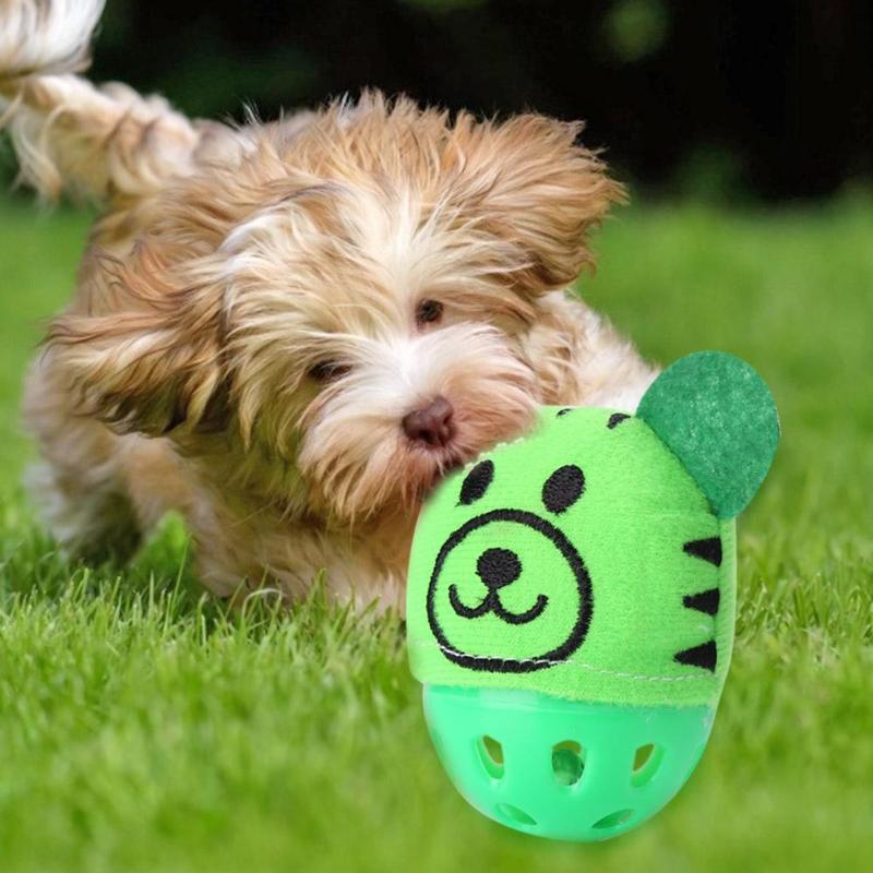Funny Plastic Hollow Dogs Cats Toys Bear Shape Sound Bell Toys for Kitten Puppy Necessary Outdoor Pet Decompression Gadgets