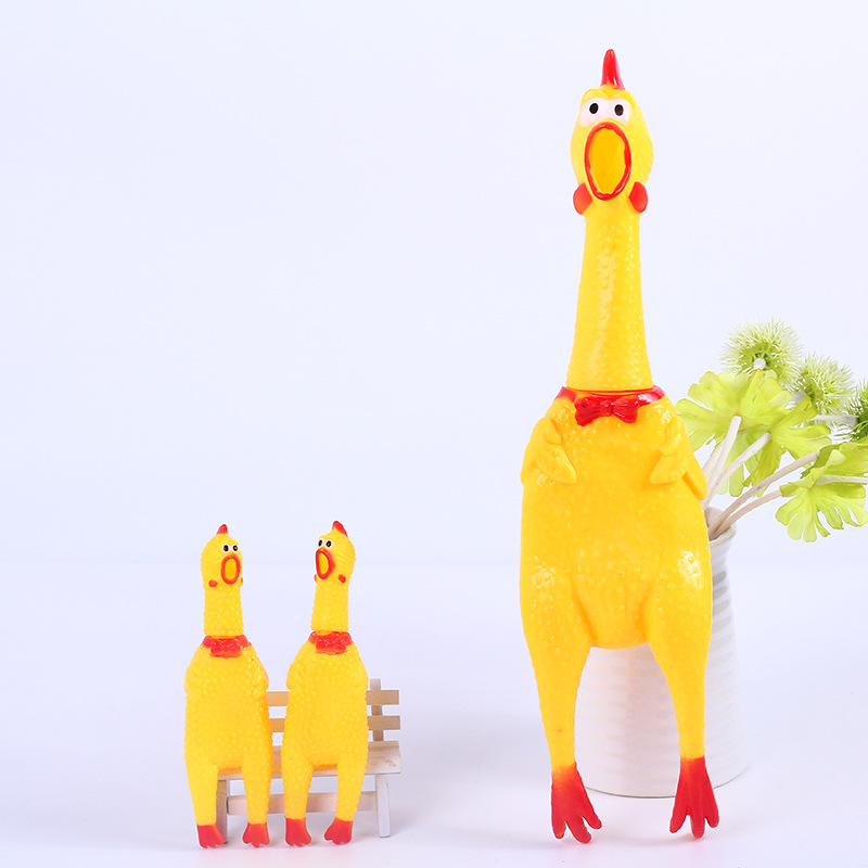 32cm 17cm Screaming Chicken Squeeze Sound Toy Pets Toy Product Dog Toys Shrilling Decompression Tool Funny Gadgets