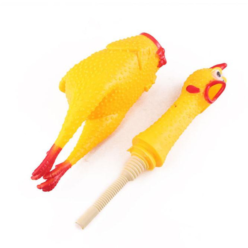 16cm 30cm 38cm Screaming Chicken Squeeze Sound Toy Pets Toy Product Dog Toys Shrilling Decompression Tool Funny Gadgets