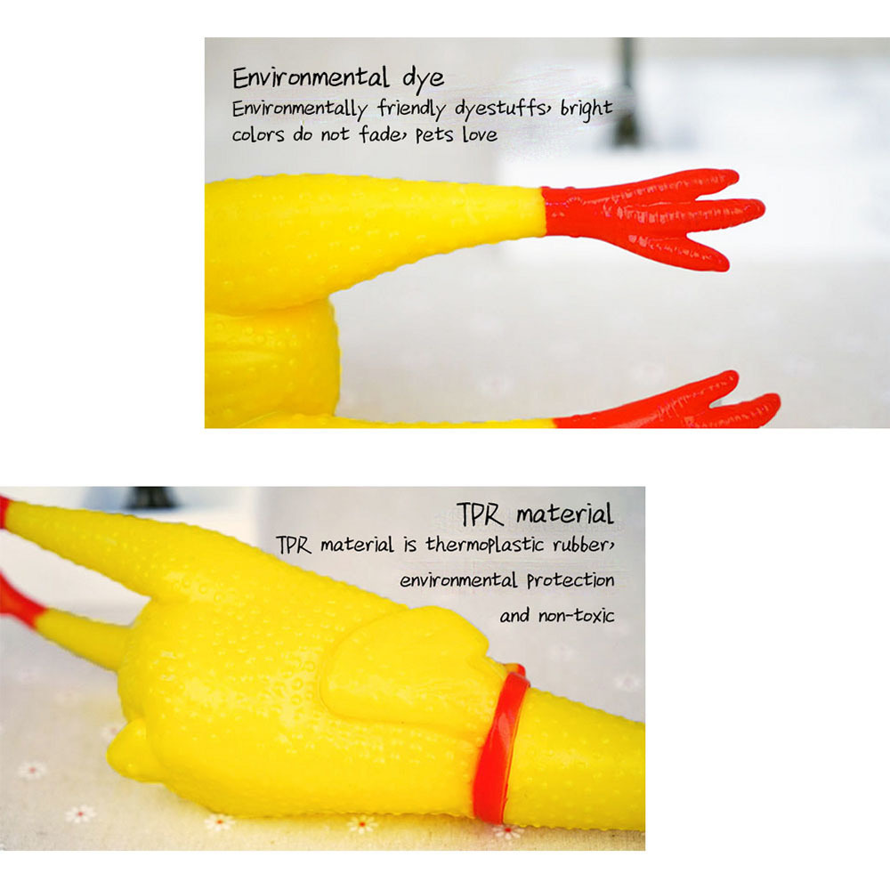 17CM 33CM Screaming Chicken Squeeze Sound Toy Pets Toy Product Dog Toys Shrilling Decompression Tool Funny Gadgets