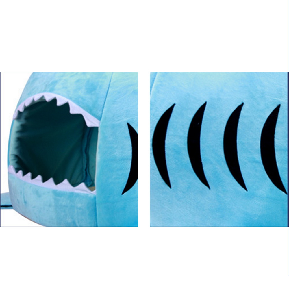 Hoomall Cute Shark Pattern Dog Bed & Mats Soft Warm Cloth & Oxford Beds House For Teddy Dogs Cats Kitten Puppy Dog Gadgets