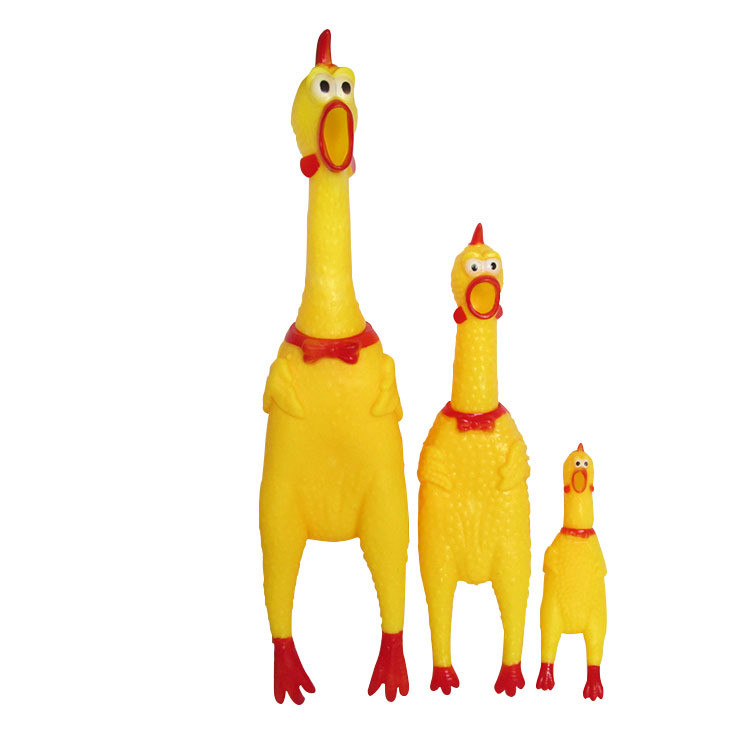 17cm Screaming Chicken Squeeze Sound Toy Pets Toy Product Dog Toys Shrilling Decompression Tool Funny Gadgets