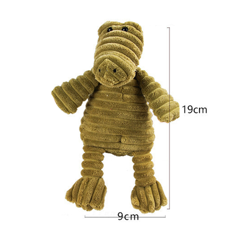 Cute Pets Puppy Dog Toy Pet Chew Training Supplies 1Pcs 19*10CM Corduroy Sound Squeaky Toy Plush Toys Funny Gadgets