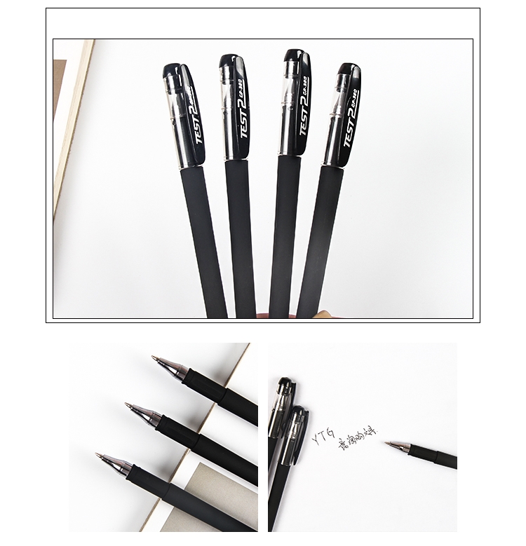 3pcs Set Ink Gel Pen Bullet Pen 0.5mm Blue Black Red Ink Writing Tool Stationery Neutral Pen For Office School signature