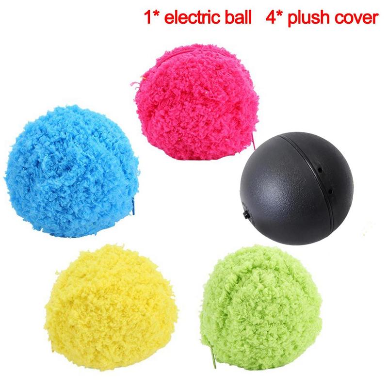 Pet Activation Ball Plush Toys Floor Clean Kitty Puppy Pet Dog Toy Chew Gadget E5P9
