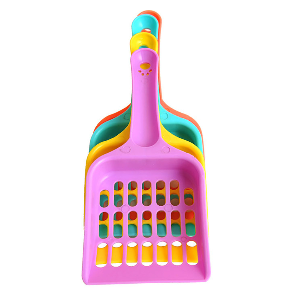 Useful Cat Litter Shovel Pet Cleanning Tool Plastic Scoop Cat Sand Cleaning Products Toilet For Dog Food Animal Spoons Gadget