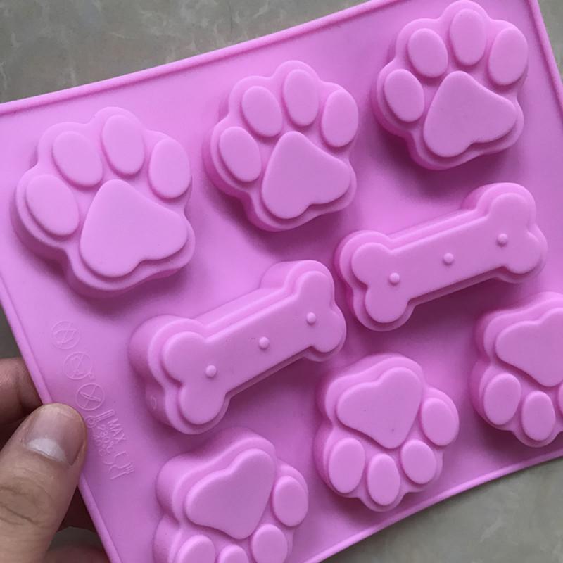 Creative Dog Bone Baking Mold Food Grade Silicone Material Mould Baking Tools Food Grade Kitchen Tool Kitchen Gadgets Hot Sale