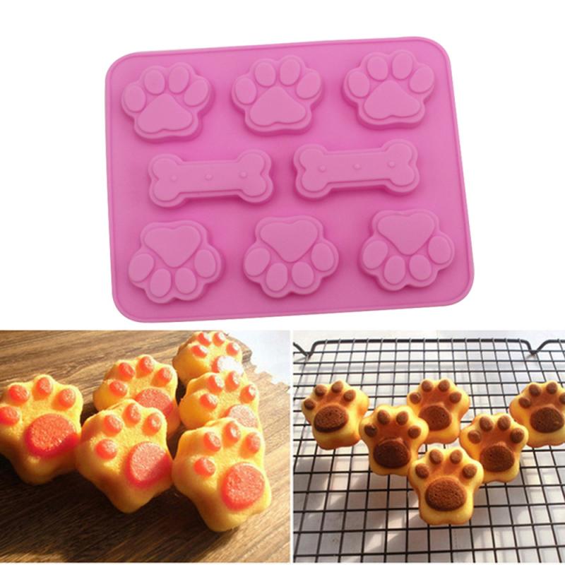 Creative Dog Bone Baking Mold Food Grade Silicone Material Mould Baking Tools Food Grade Kitchen Tool Kitchen Gadgets Hot Sale