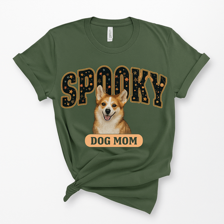 Funny Custom Ghost Dog Unisex T-Shirt