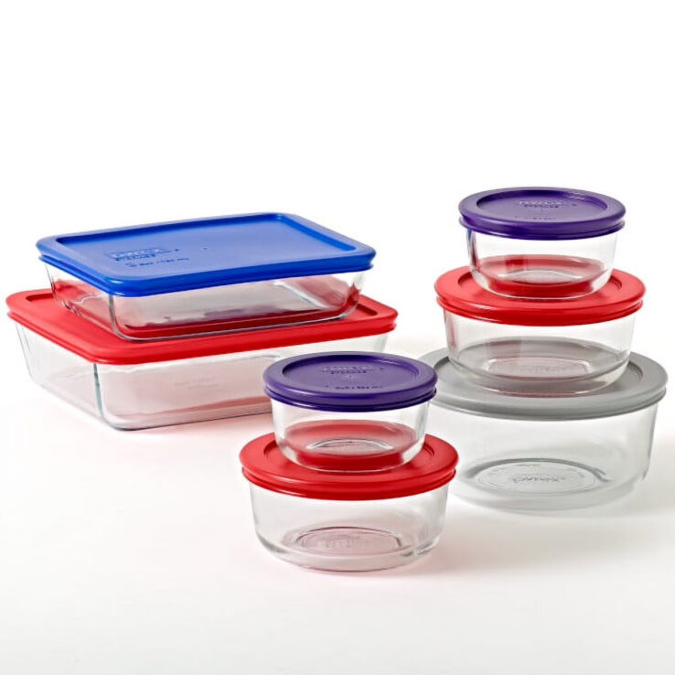 Pyrex Simply Store Glass Bakeware Set, 14 Piece