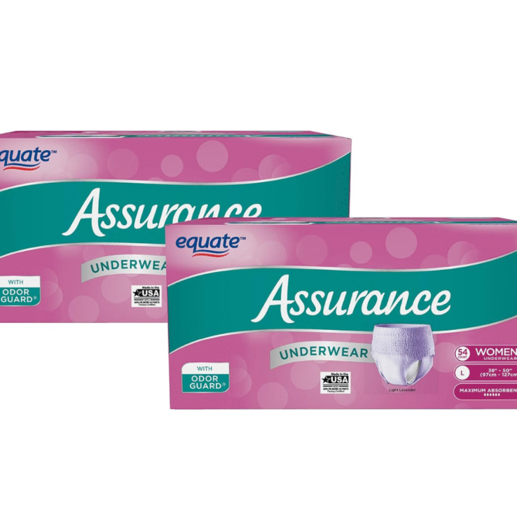 Assurance Incontinence Underwear for Women, Maximum, L, 104 Counts