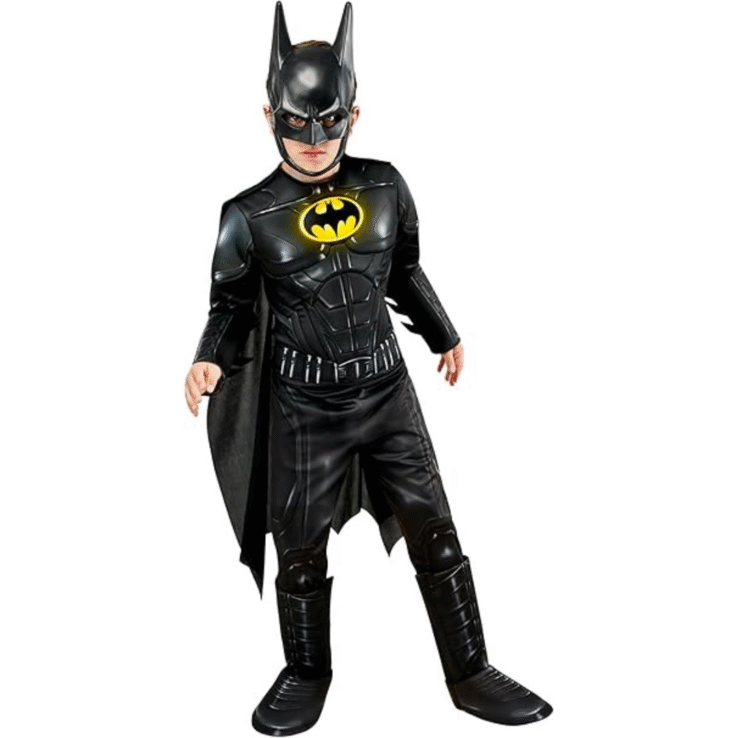 The Flash (2023) Michael Keaton Muscle Chest Batman Costume for Children by Rubies