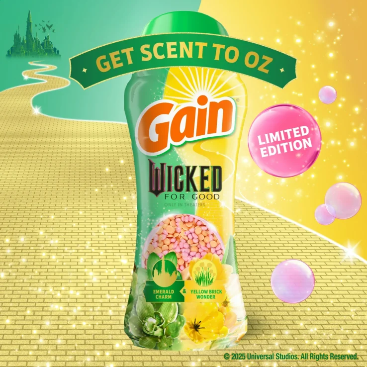 Gain "Wicked: For Good" Limited-Edition In-Wash Laundry Scent Booster Beads,
